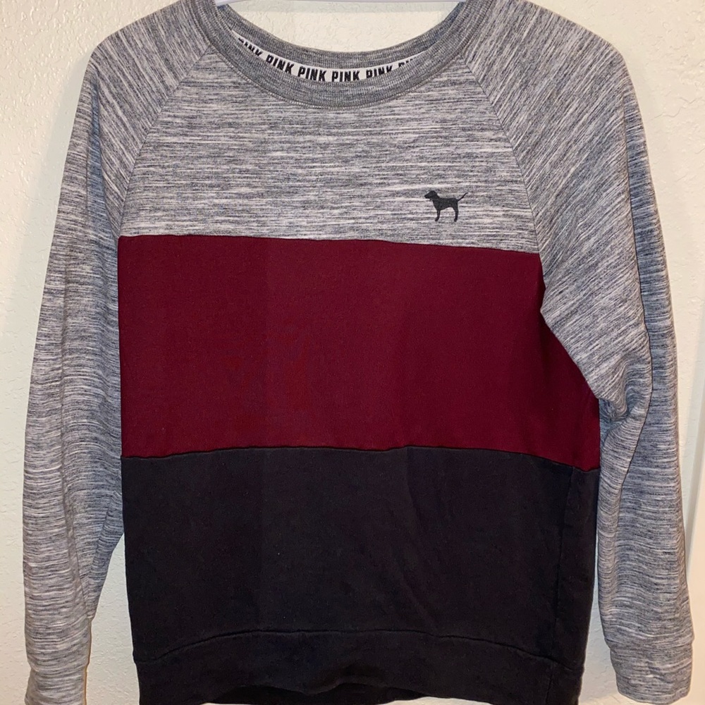 Tricolor Pink Comfy Sweater